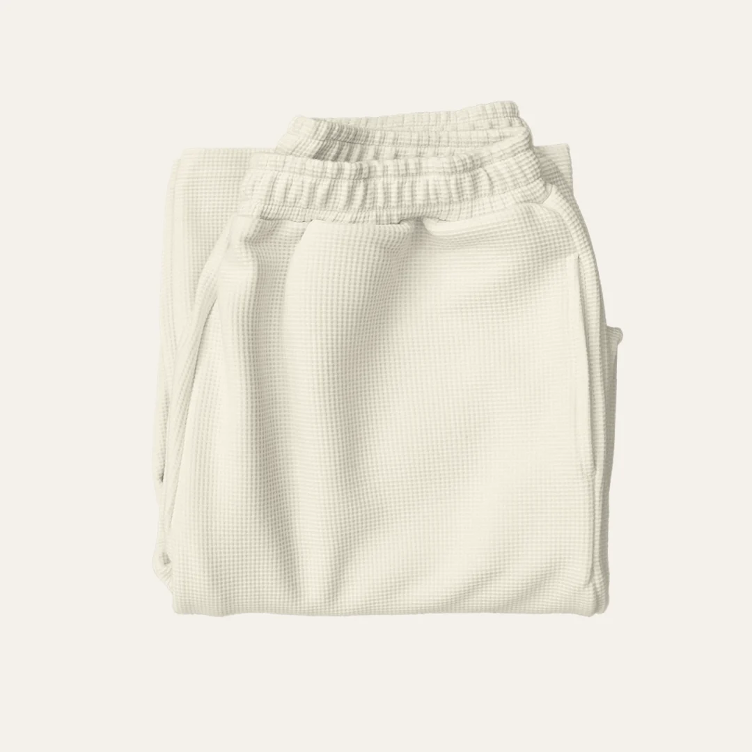 Cream Joggers W Folded